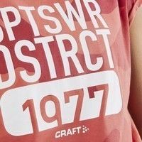 Женская футболка Craft District Clean оранжевая 1907202-144734