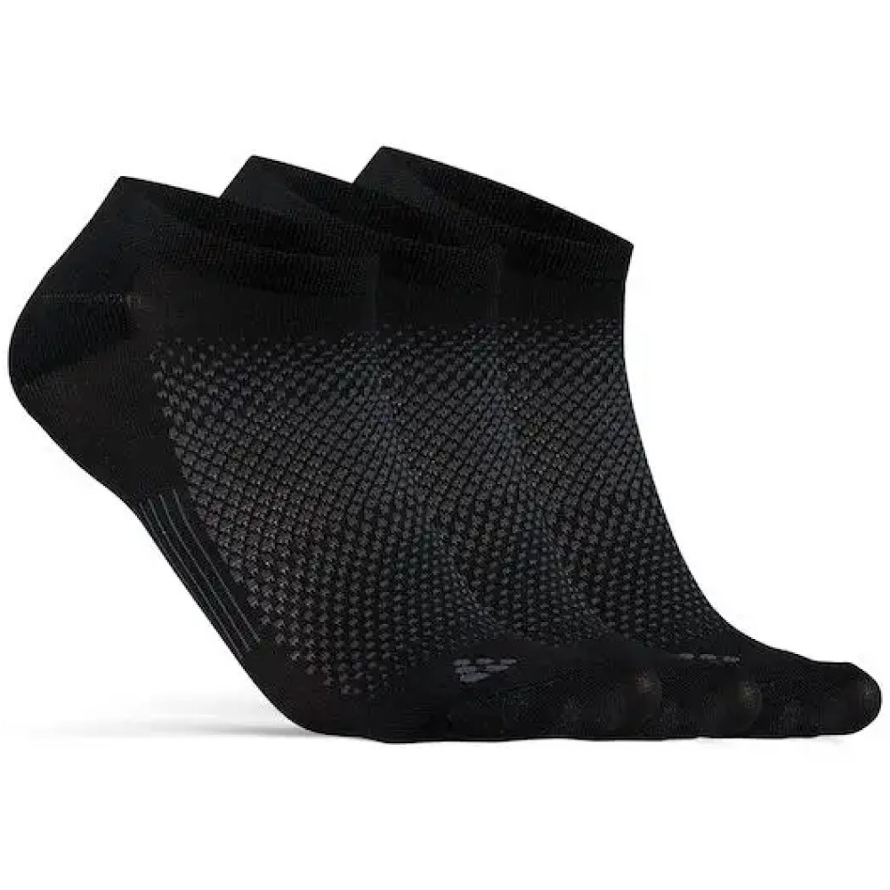 Комплект носков Craft Core Dry Footies 3-pack черные 1910576-999000